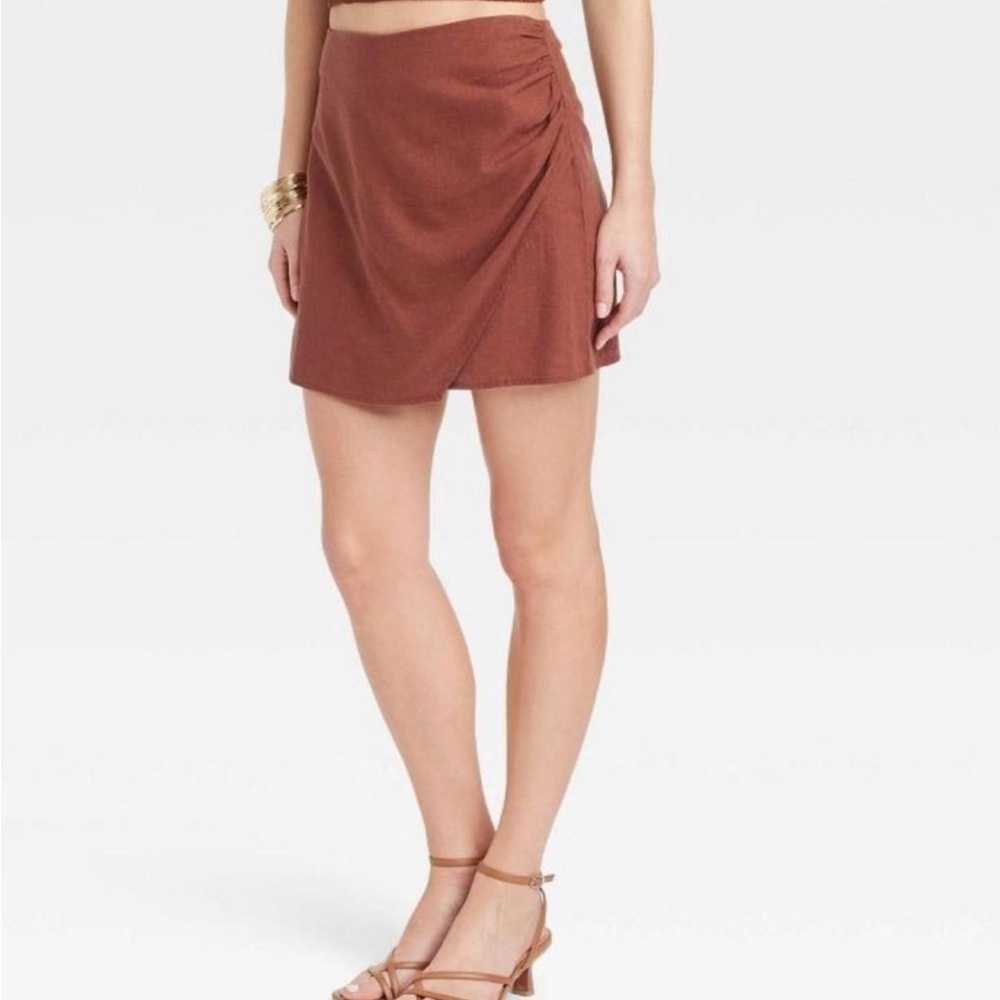 Linen skort